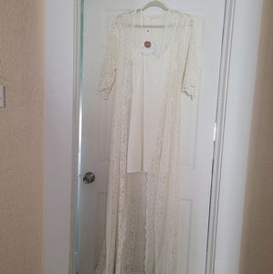 Le Rose Lace Robe with Slip